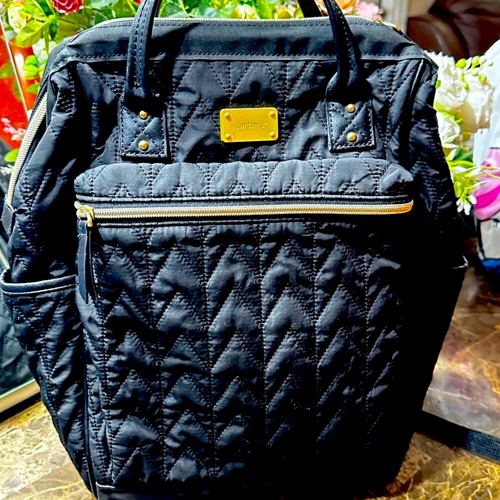 Carters Diaper Bag Black